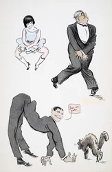 Dimostrazione di vari movimenti moderni delle gambe al suono della musica, da White Bottoms, pub. 1927